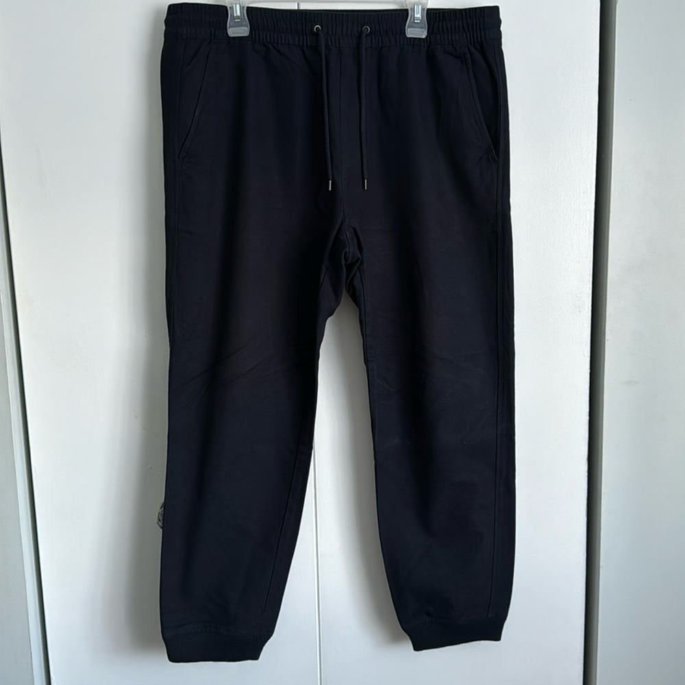 Dark blue jogger style pants